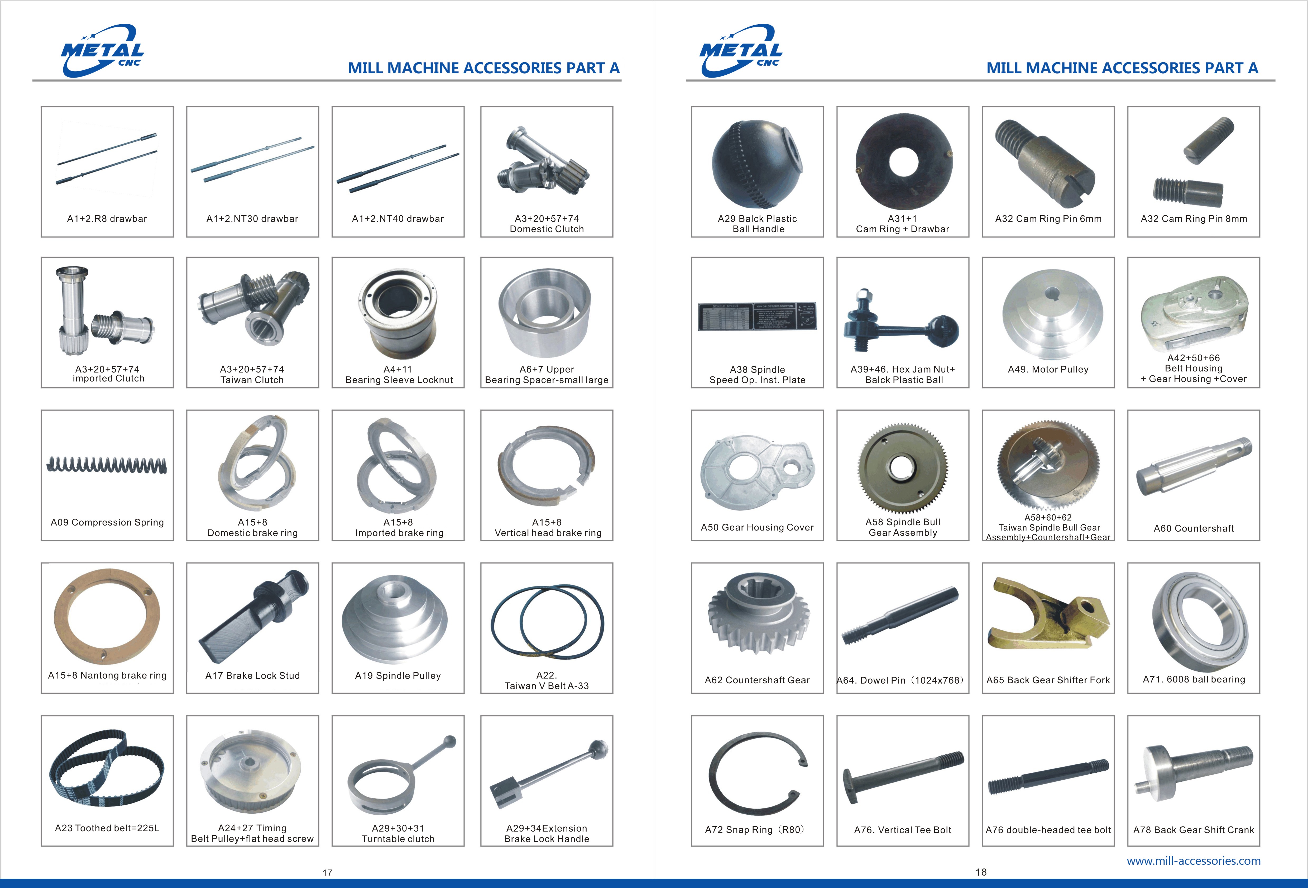 Milling machine accessories Part A-1(图1)